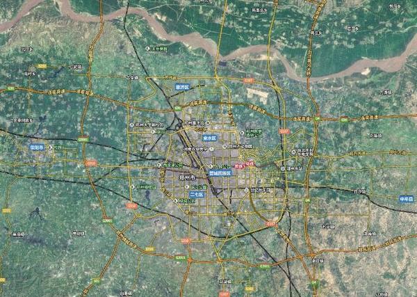 鄭州衛星地圖最新版，古都的航天視角探索